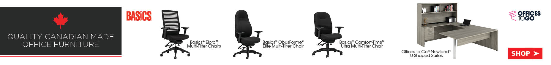 Basics Chairs, and OTG NewLand U Shaped Suites